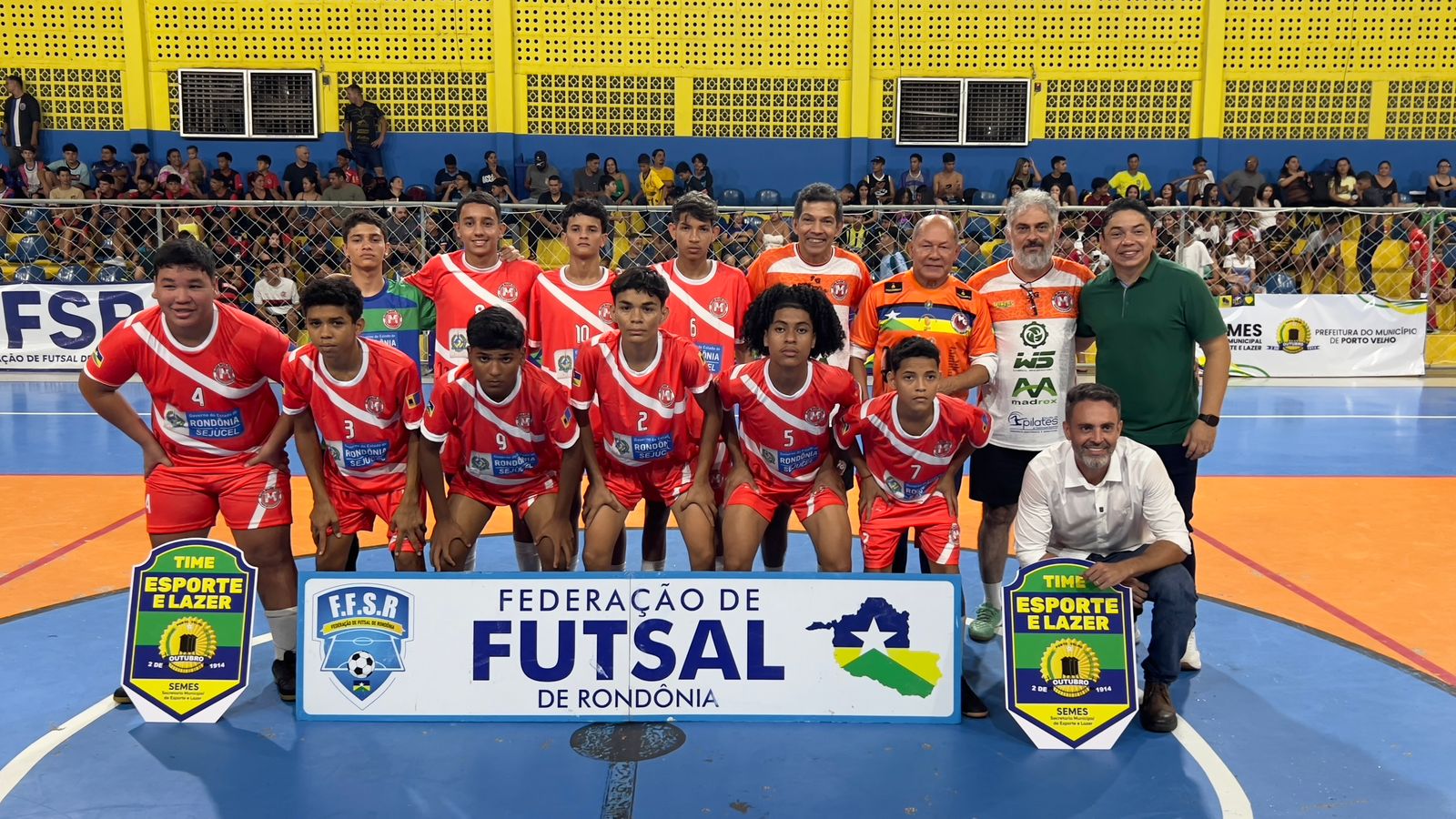 Coronel Chrisóstomo prestigia a 1ª Copa Madeirão de Futsal de Base em Porto Velho e anuncia entrega de materiais esportivos